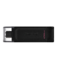Kingston | USB Flash Drive | DataTraveler 70 | 256 GB | USB 3.2 Gen 1 Type-C | Black