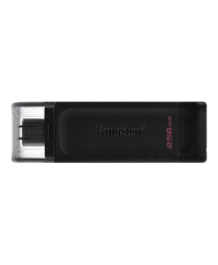 Kingston | USB Flash Drive | DataTraveler 70 | 256 GB | USB 3.2 Gen 1 Type-C | Black