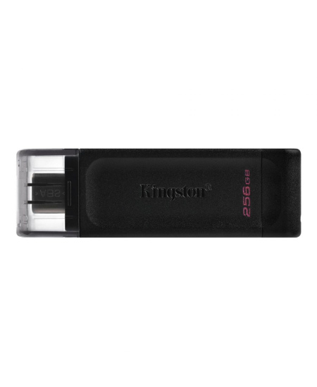 Kingston | USB Flash Drive | DataTraveler 70 | 256 GB | USB 3.2 Gen 1 Type-C | Black