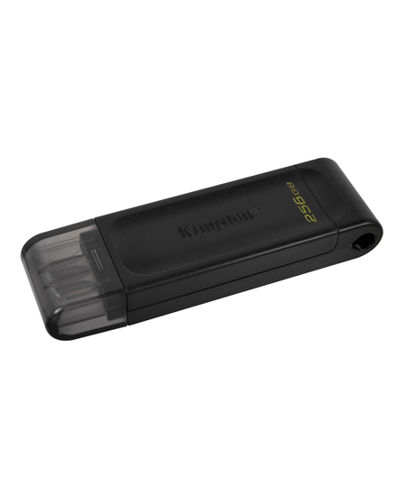 Kingston | USB Flash Drive | DataTraveler 70 | 256 GB | USB 3.2 Gen 1 Type-C | Black