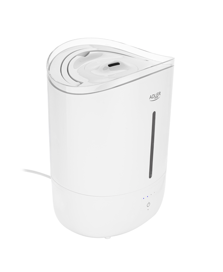 Adler Humidifier | AD 7971 | 30 W | Water tank capacity 5 L | Ultrasonic | Humidification capacity 100-250 ml/hr | White