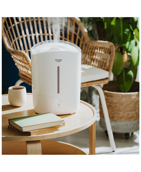 Adler Humidifier | AD 7971 | 30 W | Water tank capacity 5 L | Ultrasonic | Humidification capacity 100-250 ml/hr | White