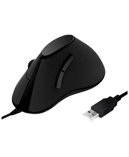 Logilink | Ergonomic Vertical Mouse | ID0158 | Optical | Wired | Black