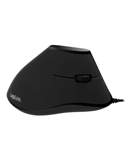 Logilink | Ergonomic Vertical Mouse | ID0158 | Optical | Wired | Black