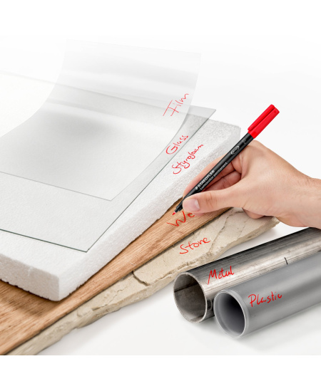 Permanentinių žymeklių rinkinys STAEDTLER Lumocolor 318, 6 spalvos
