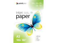 Photo paper PrintPro, 100 sheets | 180 g/m² | A3 | High Glossy