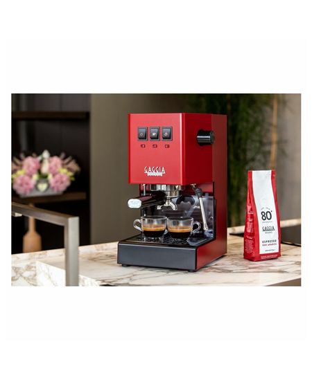 Gaggia | Coffee Maker | RI9481/12 Classic E24 | Pump pressure 15 bar | Built-in milk frother | Semi-automatic | Cherry Red