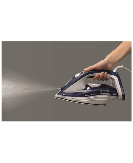 Gorenje | Steam Iron | SIH2600BLC | Steam Iron | 2600 W | Water tank capacity 350 ml | Continuous steam 30 g/min | Steam boost p