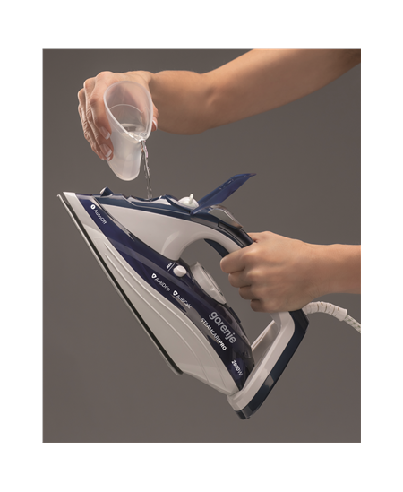 Gorenje | Steam Iron | SIH2600BLC | Steam Iron | 2600 W | Water tank capacity 350 ml | Continuous steam 30 g/min | Steam boost p