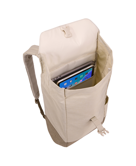 Thule | Lithos | Backpack 16L | Fits up to size 16 " | Laptop backpack | Pelican Gray/Faded Khaki