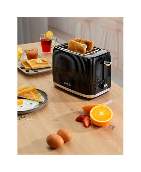 Gorenje Toaster | T850DPB | Number of slots 2 | Housing material Plastic | Black