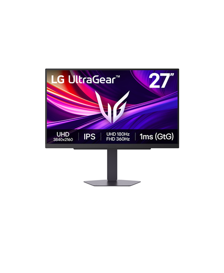 LG | 27G810A-B | 27 " | IPS | UHD | 16:9 | 180 Hz | 1 ms | 3840 x 2160 pixels | 400 cd/m² | HDMI ports quantity 2