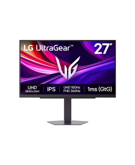 LG | 27G810A-B | 27 " | IPS | UHD | 16:9 | 180 Hz | 1 ms | 3840 x 2160 pixels | 400 cd/m² | HDMI ports quantity 2