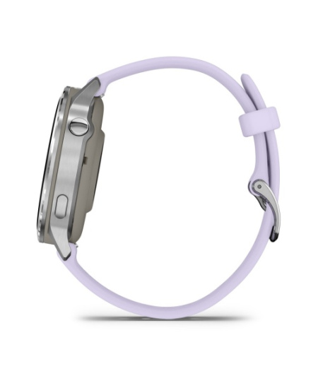Garmin Venu 4 Išmanusis laikrodis 41 mm Silver / Periwinkle Silicone Band