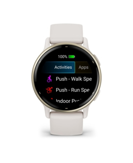 Garmin Vivoactive 5 Išmanusis laikrodis 30.4 mm Cream Gold Aluminum, Ivory Case and Silicone Band