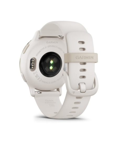 Garmin Vivoactive 5 Išmanusis laikrodis 30.4 mm Cream Gold Aluminum, Ivory Case and Silicone Band