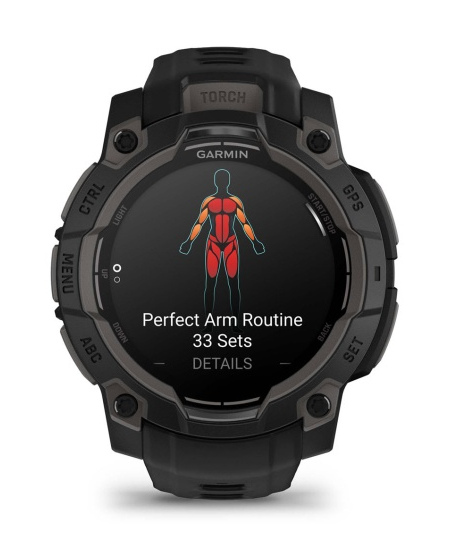 Garmin Instinct 3 Išmanusis laikrodis 45 mm AMOLED Black with Black Band