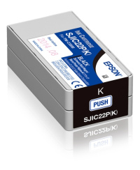Epson SJIC22P(K) (C33S020601) Rašalinė kasetė, Juoda