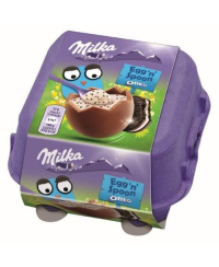 Šokoladiniai kiaušiniai MILKA su Oreo ir šaukšteliu, 128 g