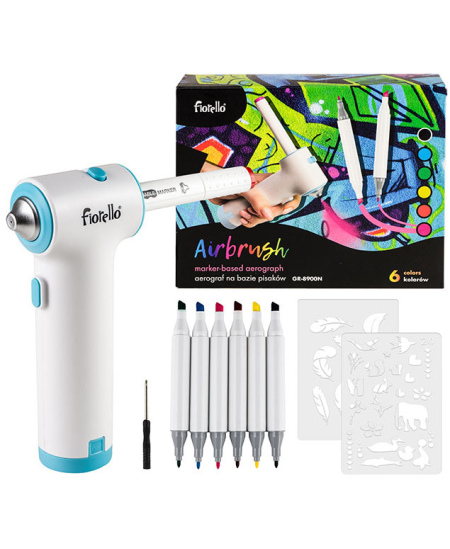 Purškiamų flomasterių rinkinys Airbrush FIORELLO