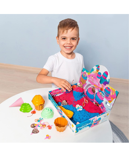 Išmanusis smėlis Genio Kids „Keksiukai ir ledai“, 1 kg