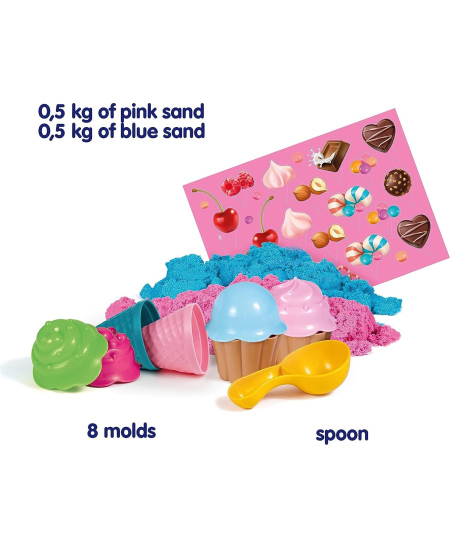 Išmanusis smėlis Genio Kids „Keksiukai ir ledai“, 1 kg