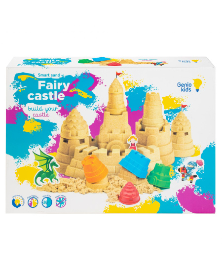 Išmanusis smėlis Genio Kids Pasakų pilis su formelėmis, 1kg