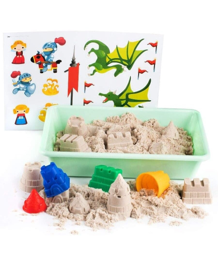 Išmanusis smėlis Genio Kids Pasakų pilis su formelėmis, 1kg