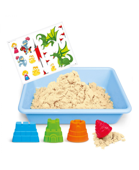 Išmanusis smėlis Genio Kids Pasakų pilis su formelėmis, 1kg
