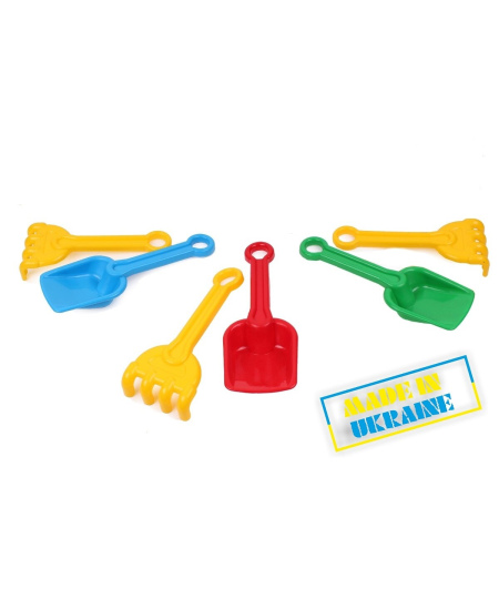 Smėlio žaislų rinkinys Technok (grėbliukas + kastuvėlis)