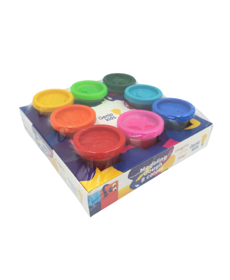 Natūralus plastilinas-modelinas GENIO KIDS, 8 spalvos