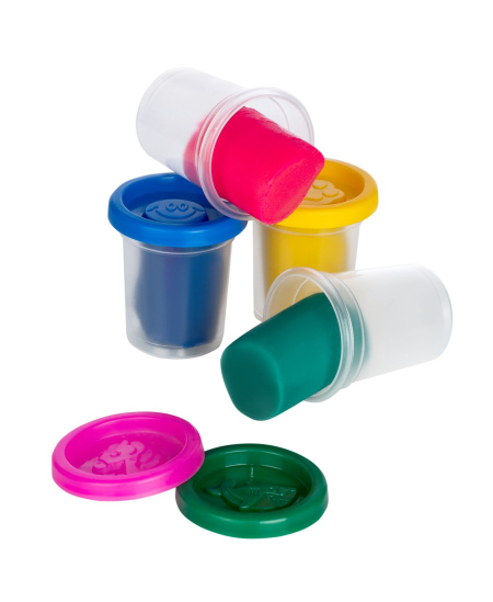 Natūralus plastilinas-modelinas GENIO KIDS, 4 šviečiančios tamsoje spalvos, 4 x 50 g