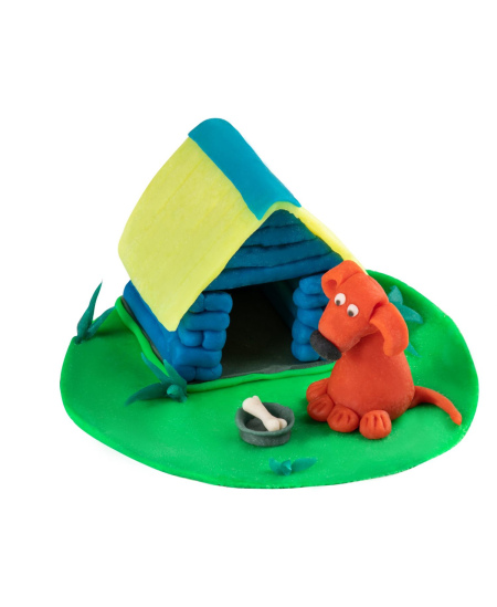 Kūrybinis natūralaus plastilino-modelino rinkinys Fantazijų puokštė GENIO KIDS, 20 spalvų
