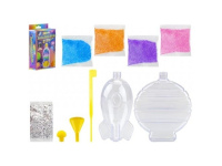 Išmanaus  blizgaus smėlio rinkinys raketa arba planeta