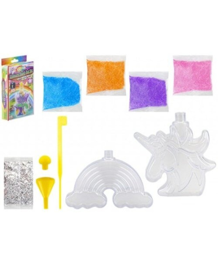 Kūrybinis išmanaus blizgaus smėlio rinkinys Vienaragis arba Vaivorykštė