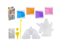 Išmanaus  blizgaus smėlio rinkinys vienaragis arba vaivorykštė