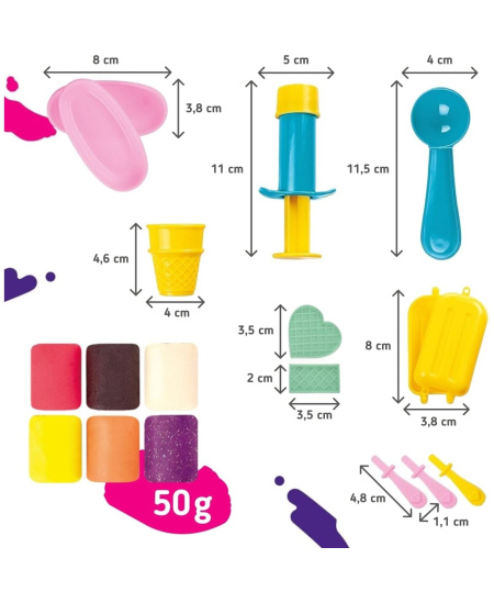 Kūrybinis modelino rinkinys Ledainė GENIO KIDS