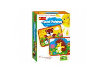 Ranok piešimas smėliu 2 paveiksliukai Meškiukas ir Ežiukas