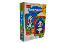 Ranok piešimas smėliu 2 paveiksliukai Panda ir Zebra