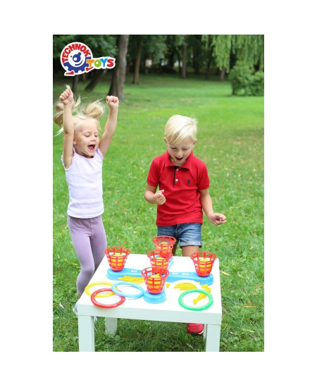 Žaidimas Užmesk žiedą su kamuoliukais TECHNOK, 46.5 cm