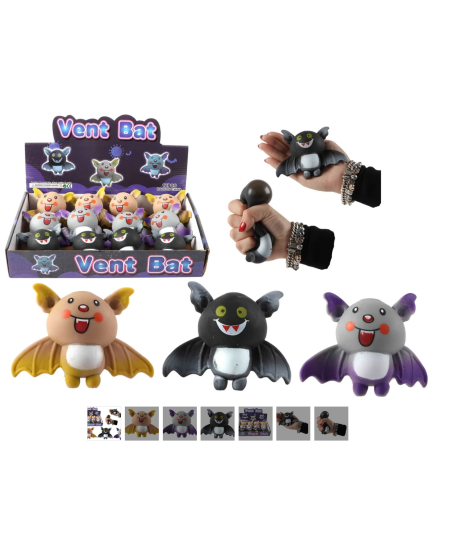 Antistresinis suspaudžiamas šikšnosparnis, 10 cm