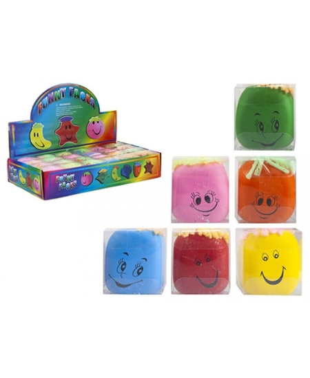 Antistresinė suspaudžiamas kamuoliukas Funny Faces