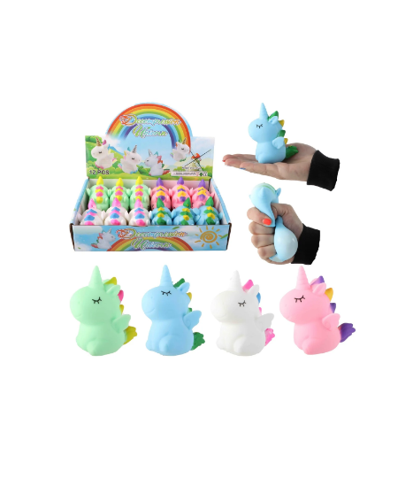 Antistresinis suspaudžiamas Vienaragis, 9 cm