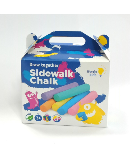 Spalvotos piešimo kreidelės GENIO KIDS, 60 vnt.