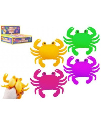 Antistresinis krabas neoninis 9 cm