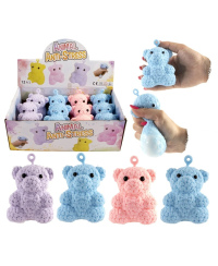 Antistresinis Meškiukas 11 cm suspaudžiamas