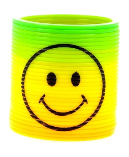 Spalvota antistresinė spyruoklė Smile, 5 cm