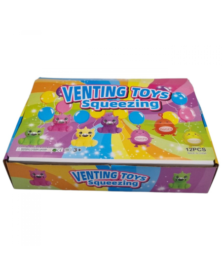 Antistresinis suspaudžiamas žaislas Vienaragis, 12 cm