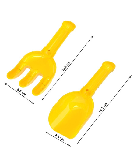 Smėlio žaislų rinkinys TECHNOK grėbliukas kastuvėlis, 2 vnt.