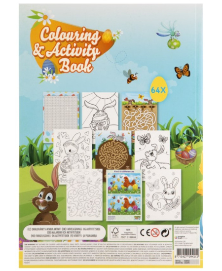 Užduočių ir spalvinimo knyga MOXY Velykos, A4, 64 psl.